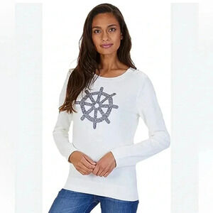4/$25 NWT Nautica Wheel Pullover Sweater Sz L